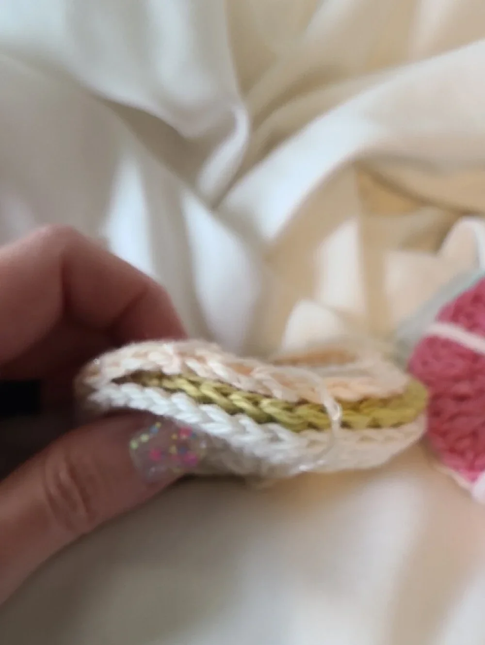 Handmade Crocheted Face Scrubbies Set Of 9 - Pastel Mix By Grey Dove Creations